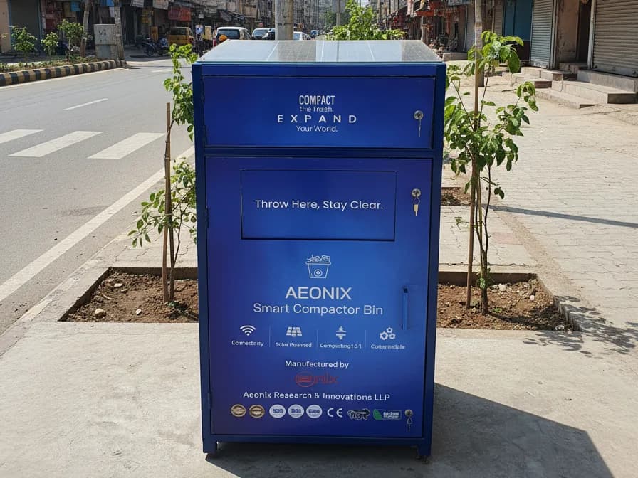 Solar Powered IoT Based Compactor Bin 1